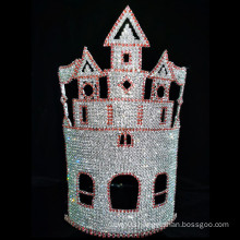 Castle Crown Beauty Pageant Crown Birthday Party High-end Atmospheric Crown With Rhinestone